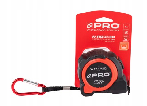 METRÓWKA MIARA ZWIJANA W-ROCKER 32MM 5M PRO-MZ915 PRO
