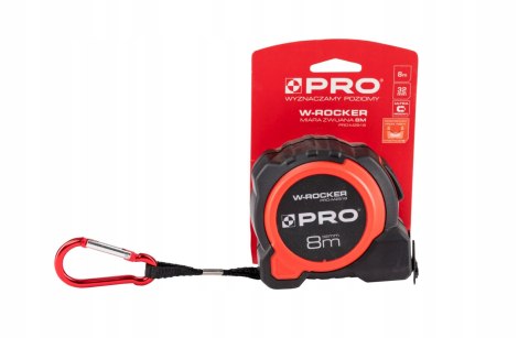 METRÓWKA MIARA ZWIJANA W-ROCKER 8M 32MM PRO-MZ918 PRO