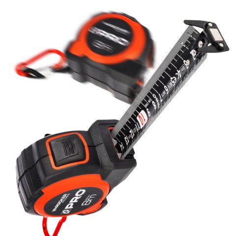 METRÓWKA MIARA ZWIJANA W-ROCKER 8M 32MM PRO-MZ918 PRO