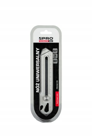 Nóż uniwersalny 6 w 1 stal nierdzewna SK2 18 mm PRONU135