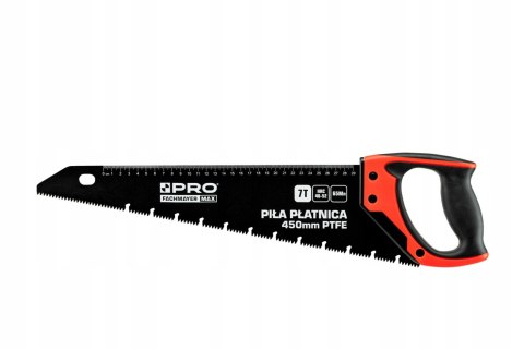 PRO PIŁA RĘCZNA PŁATNICA 450MM 7TPI PTFE PIŁA DO DREWNA TEFLONOWA + OSŁONA