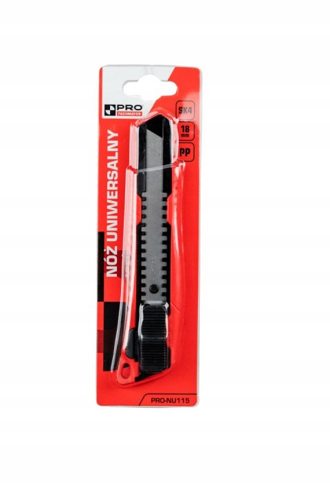 PRO TAPECIAK NOŻYK NÓŻ UNIWERSALNY 18MM OSTRZE SEGMENTOWE SK4 PRO NU115