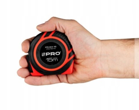 PRO TAŚMA MIERNICZA STALOWA ZWIJANA MIARKA 15M MINI PRO TS415