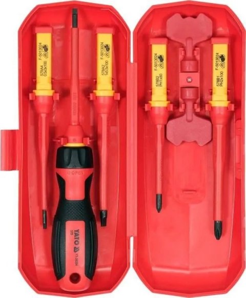 PRO Zestaw wkrętaków izolowanych VDE CRV 8w1 BOX PRO WZ125