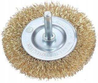 Szczotka Tarczowa drut falisty uchwyt 6mm rozm. 75mm PRO-WA317
