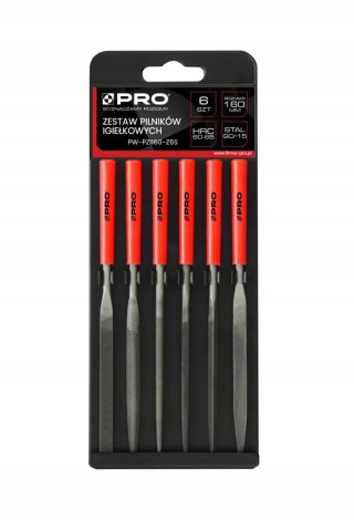 Zestaw pilników igiełkowych 160mm 6szt. PRO PW107
