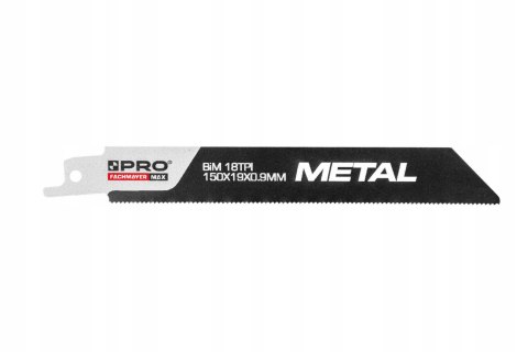BRZESZCZOT DO PIŁY SZABLASTEJ BIM DO METALU 150x19x0,9MM 3SZT