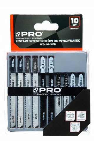 Brzeszczoty do wyrzynarki do drewna, sklejki, blach, aluminium,metali 10szt
