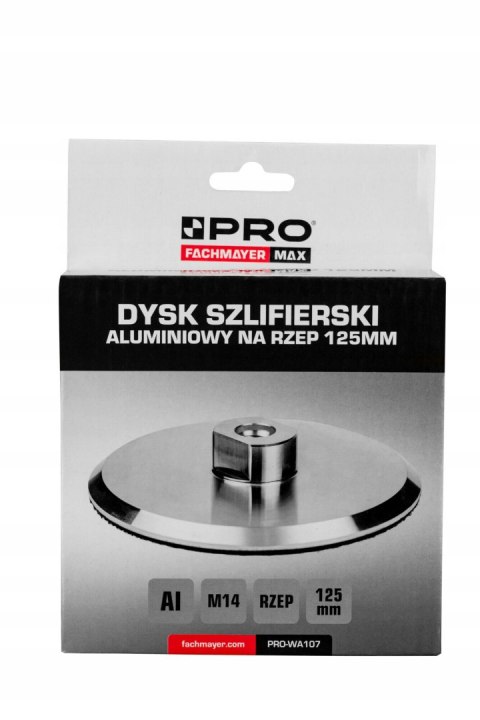 DYSK SZLIFIERSKI ALUMINIOWY NA RZEP 125MM X M14