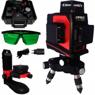 LASER PŁASZCZYZNOWY KRZYŻOWY PRO LK-360.3DG GREEN Z PILOTEM + PREZENT