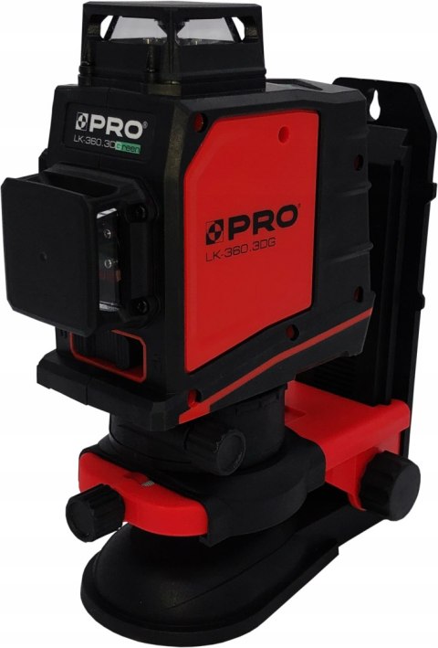 LASER PŁASZCZYZNOWY KRZYŻOWY PRO LK-360.3DG GREEN Z PILOTEM + PREZENT