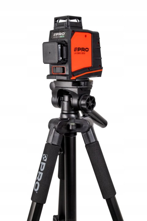 LASER PŁASZCZYZNOWY KRZYŻOWY PRO LK-360.3DG + STATYW TR650F + PREZENT