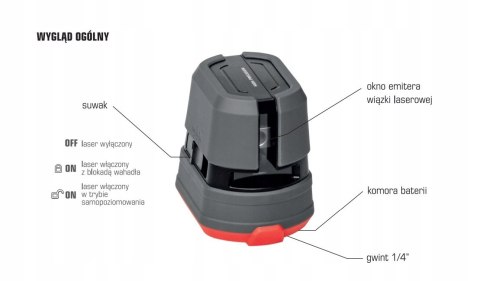 Laser Krzyżowy TYXER One G (zielony) - PRO + PREZENT
