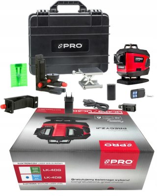 Laser krzyżowy Pro LK-4DB 60 m