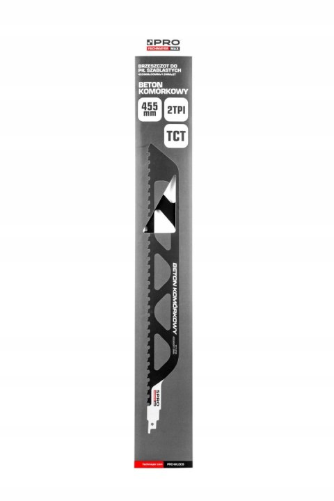 PRO BRZESZCZOT DO PIŁ SZABLASTYCH BETON KOMÓRKOWY 455x50MMx1.5MM 2 TPI