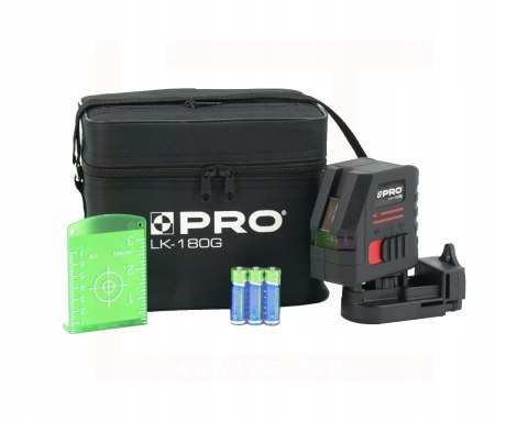 PRO LASER KRZYŻOWY LK-180G ZIELONY 3-01-06-L1-086