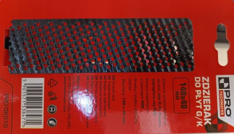 PRO ZDZIERAK DO PŁYT G/K 140x40 mm