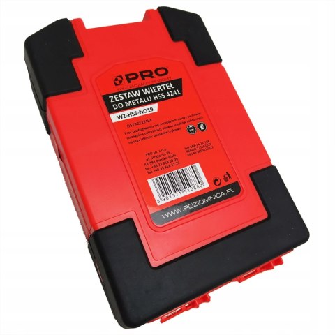 PRO ZESTAW WIERTEŁ DO METALU HSS 4241 ZW020