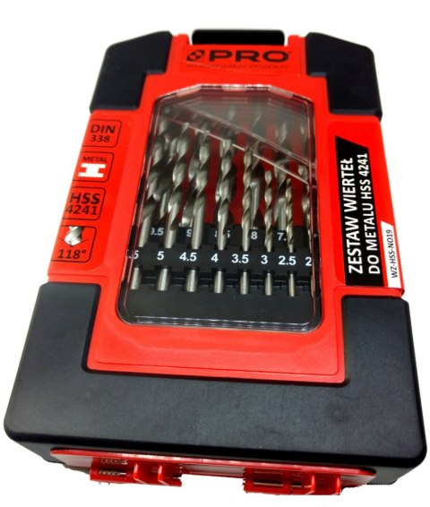 PRO ZESTAW WIERTEŁ DO METALU HSS 4241 ZW020