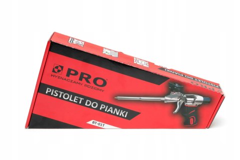 Pistolet do Pianki montażowej Pro BT-01T + PREZENT + DYSZE