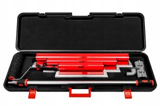 Zestaw szpachli do gładzi 7 el. walizka teleskop wałek adapter PRO-PC426